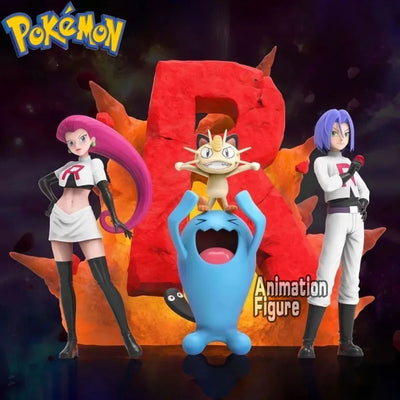 Pokémon Team Rocket Action Figures – 3–11cm PVC Collectible Anime Model Statues for Desktop Display, Collection & Gifts