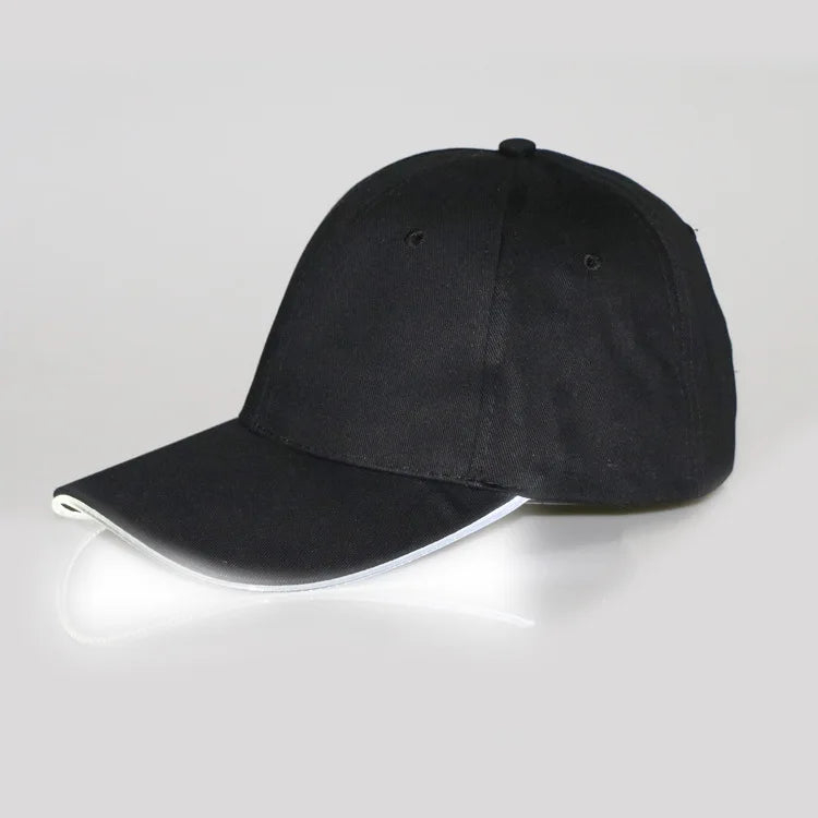 Fiber Optic LED Baseball Cap – 7-Color Luminous Light-Up Hat with USB Rechargeable Design for Parties, Performances & EDC