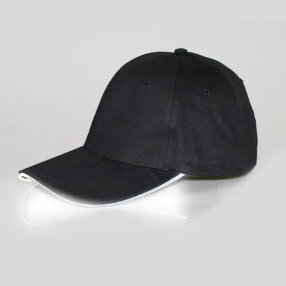 Fiber Optic LED Baseball Cap – 7-Color Luminous Light-Up Hat with USB Rechargeable Design for Parties, Performances & EDC
