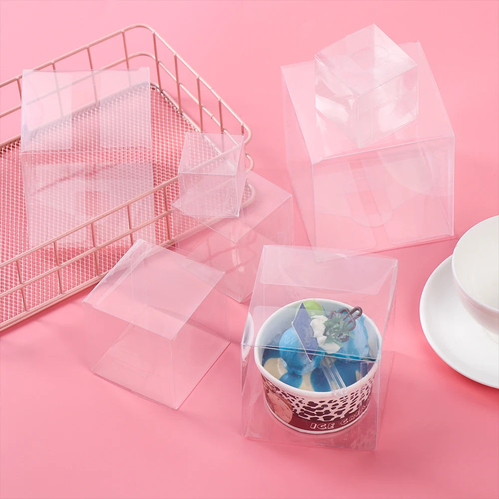 Boîtes-cadeaux transparentes pour bonbons et chocolats pour dragées de mariage, biscuits, friandises et emballages d'événements