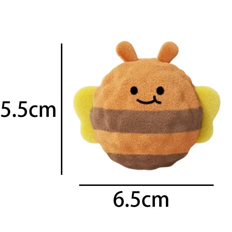 Squeaky Plush Spiky Ball Dog Toy – Interactive Chew & Training Toy for Boredom Relief, Teeth Cleaning & Puppy Play