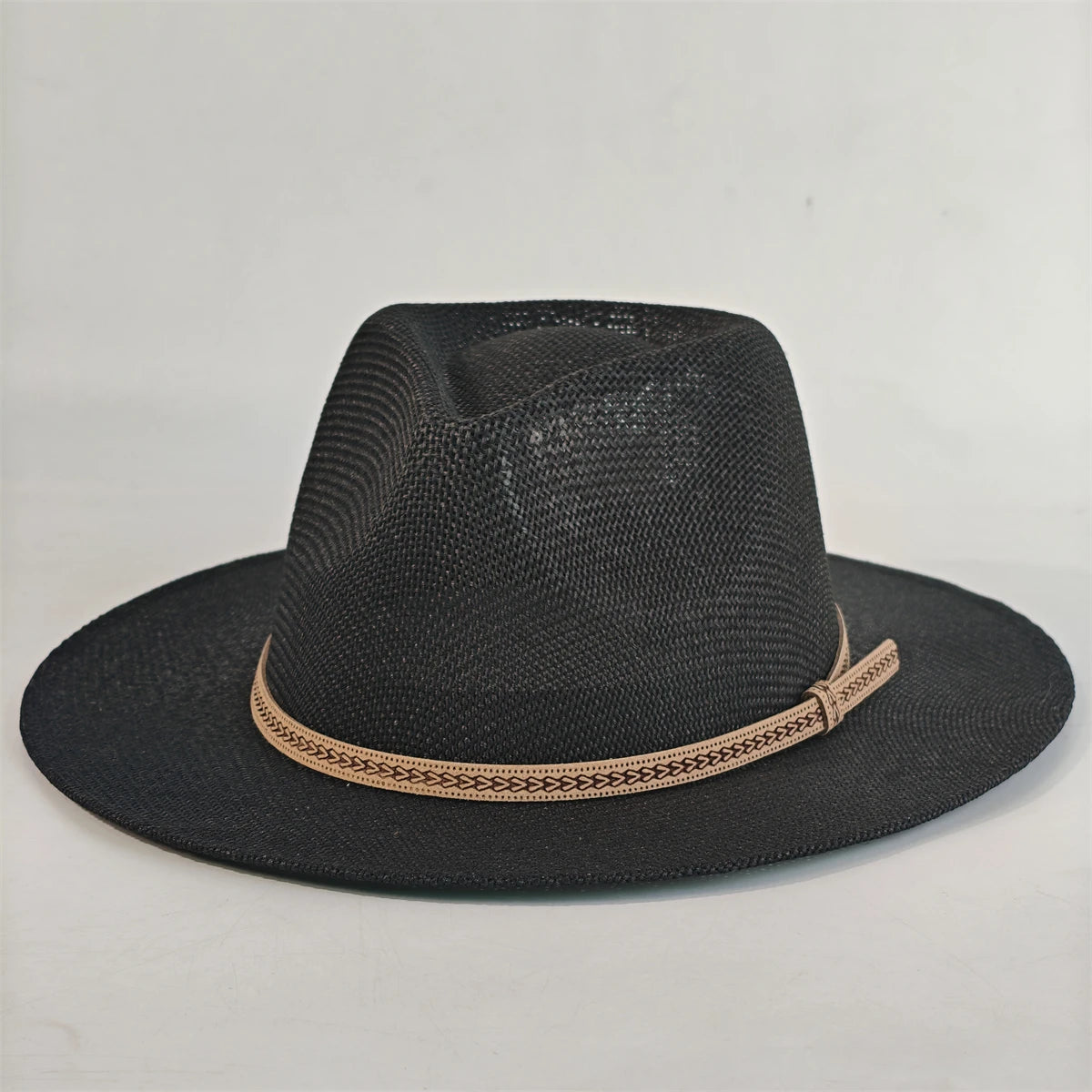 Unisex Panama Straw Hat – British Style Foldable Sun Hat for Men & Women, Beach Hat with Sun Protection for Summer