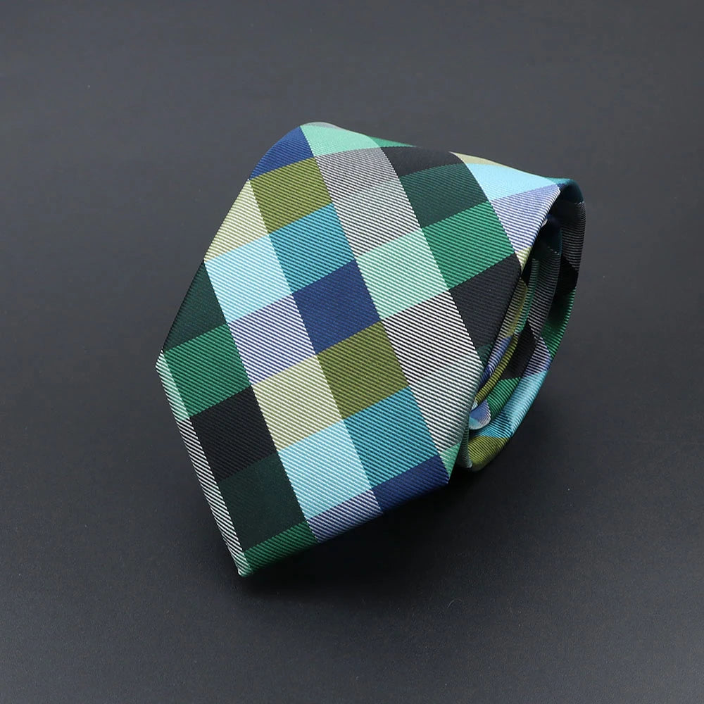 Corbata de hombre de fantasía con perro de dibujos animados, Paisley, rayas y lunares para negocios y bodas