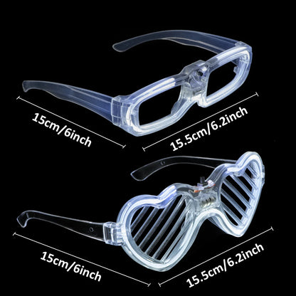 Juego de recuerdos LED para bodas – Gafas luminosas, pulseras que brillan en la oscuridad y anillos parpadeantes para bodas