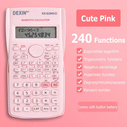 Portable Scientific Calculator – Dual-Row Display Multifunction Calculator for School, Office & Everyday Use