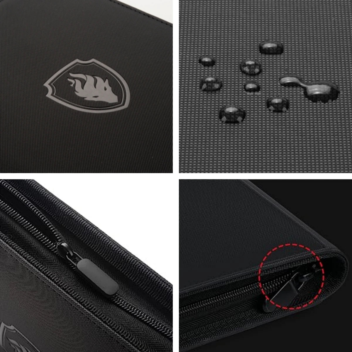 9 Pocket Zipper Trading Card Binder | 360 Card Holder Album with Premium PU Cover & Side-Loading Sleeves