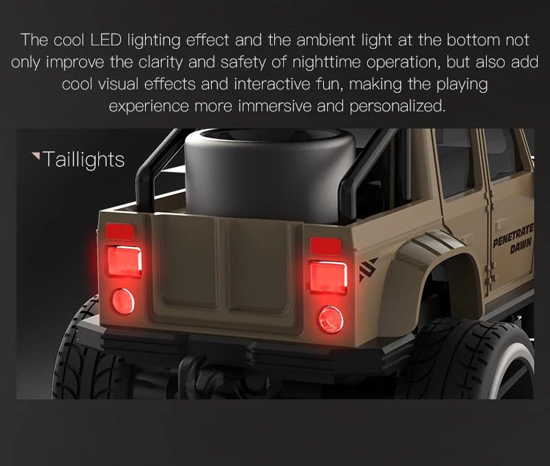 1:64 Mini RC Car with Camera – 2.4G Remote Control Racing Stunt Car with WiFi App Control for Kids