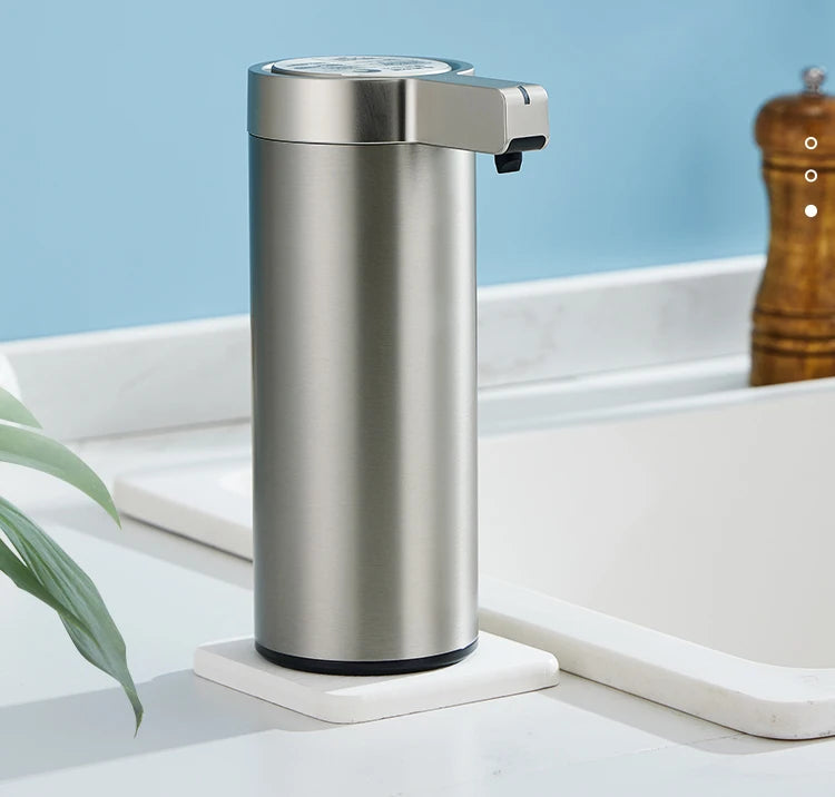 270ml Automatic Touchless Soap Dispenser – Smart Infrared Sensor Liquid Soap Dispenser with 304 Stainless Steel for Kitchen & Bathroom