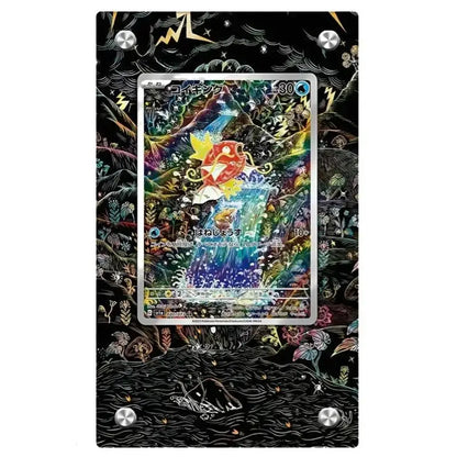 Expositor de metacrilato para cartas Pokémon – Psyduck, Bulbasaur, Mewtwo, Charmander y soporte protector para cartas de personajes