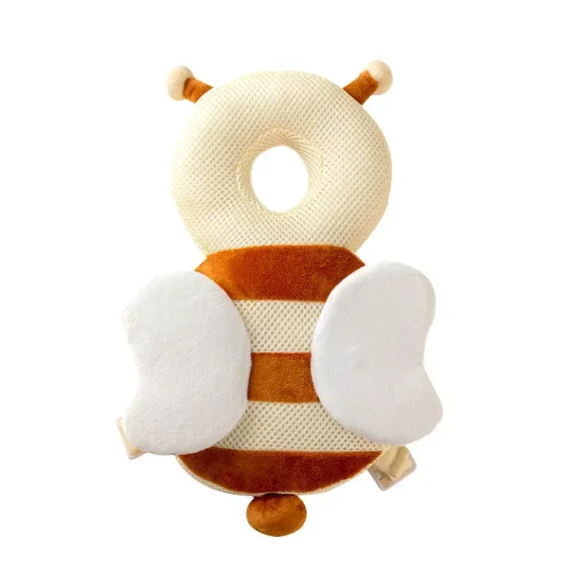 Mochila protectora de cabeza para bebé – Cojín de seguridad de abeja ángel para 1-3 años, almohada protectora anticaída