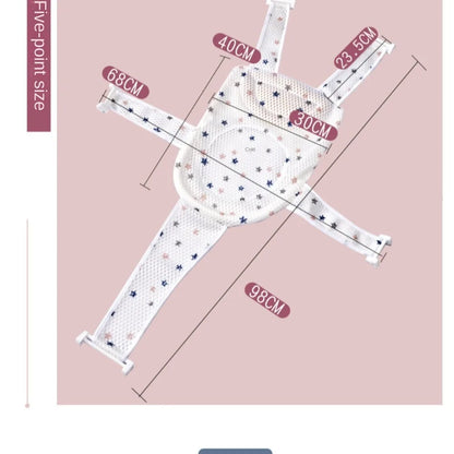 Coussin de support de bain réglable pour bébé – Siège de bain antidérapant pour nouveau-né pour baignoire, douche et bain pour bébé