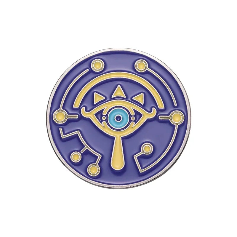 Adventure Game Enamel Pins – Shield, Master Sword & Mask Brooch Set Cosplay Lapel Badge Jewelry Gift