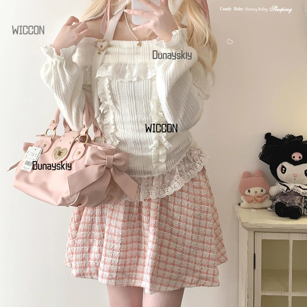 Woman Character Angel Role Play Costume – Japanese Anime Kimono Slit Elf Goddess Dress COS Uniform Set
