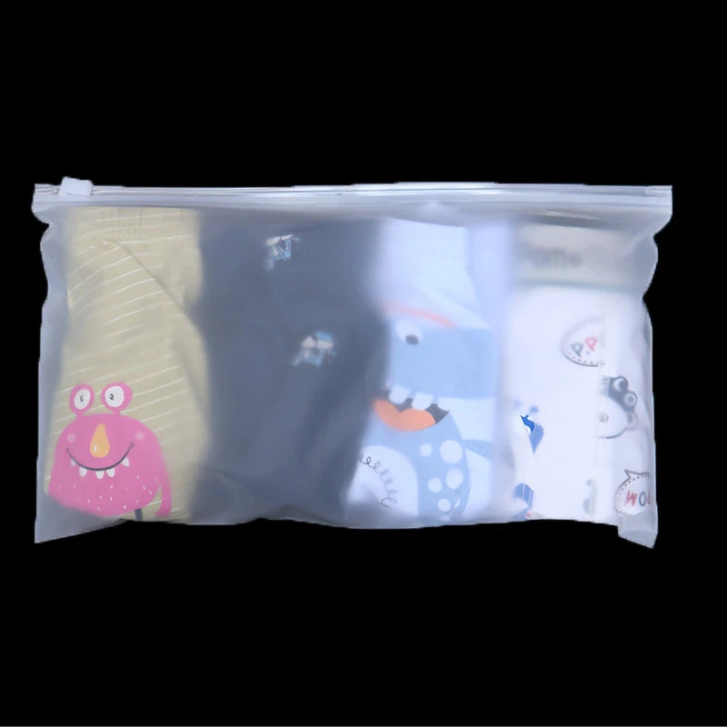 Matte Frosted Zipper Packaging Bags for Clothing, Shirts, Socks, Storage & Shipping – Reusable Plastic Pouches