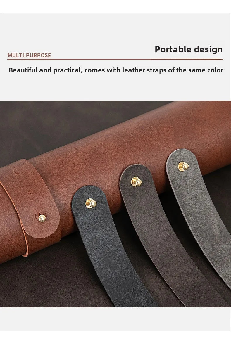 Waterproof PU Leather Desk Mat - Large Non-Slip Mouse Pad & Keyboard Desk Protector for Laptop, Office & Gaming