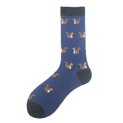 Funny Cotton Novelty Crew Socks – Alien, Planet, Shark, Dinosaur, Skateboard & Math Designs for Men & Women