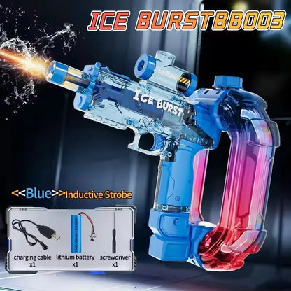 Electric Water Gun Blaster – Powerful Automatic Squirt Toy for Adults, Kids, Beach & Summer Outdoor Fun