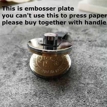 Custom Initials Embosser Stamp – Personalized Book & Wedding Embossing Seal for Address, Library & Gift Branding | Custom Paper Decor Accessory