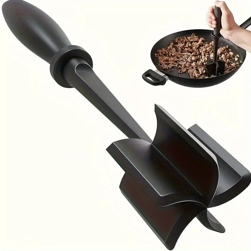 1PC Handheld Meat Chopper & Masher – Manual Kitchen Meat Grinder for Mixing Rice, Mashing Meat & Food Preparation, Compact Cooking Tool
