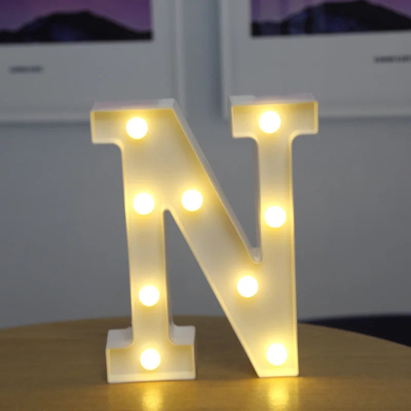 Alphabet & Number LED Night Lights – Personalized Letter Lamps for Birthday Parties, Weddings, Bedrooms, Wall Decor & Home Decorations