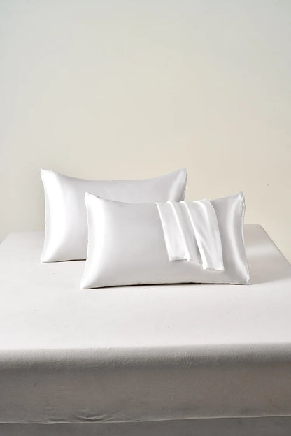 Satin Pillowcase Set of 2 – Soft Cooling Pillow Covers for Hair & Skin