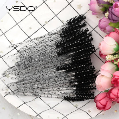 5/50 brosses à cils – Brosses à mascara jetables, outils d'extension de faux cils, brosses applicateurs de type goupillon pour le maquillage, la beauté et les cosmétiques