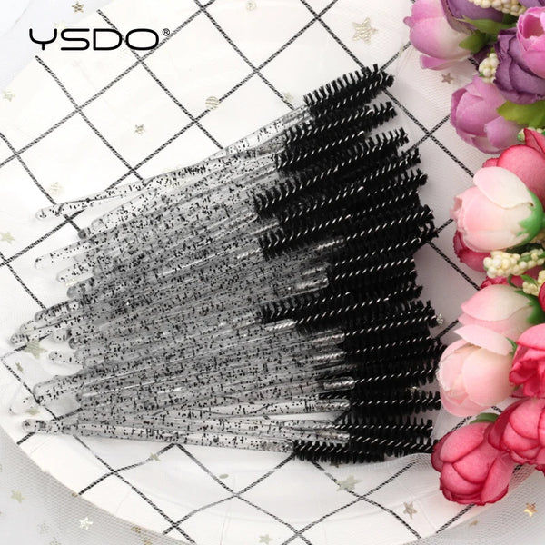 5/50pcs Eyelash Brushes – Disposable Mascara Wands, False Eyelash Extension Tools, Eyebrow Spoolie Applicator Brushes for Makeup, Beauty & Cosmetic Use