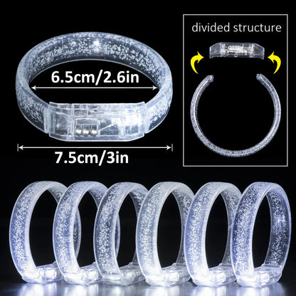 Juego de recuerdos LED para bodas – Gafas luminosas, pulseras que brillan en la oscuridad y anillos parpadeantes para bodas