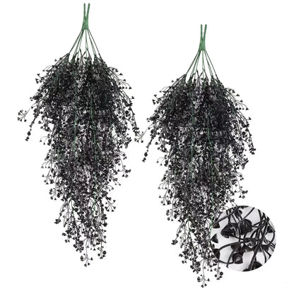 1 enredadera artificial de glicina colgante – Guirnalda de flores sintéticas resistente a los rayos UV para decoración del hogar en interiores y exteriores, bodas, fiestas y eventos