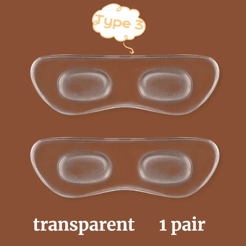 2PCS Invisible Silicone Gel Heel Pads – Adhesive Back Heel Protector Patches for Shoes, Cushioned Foot Care & Comfort Inserts