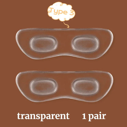 2PCS Invisible Silicone Gel Heel Pads – Adhesive Back Heel Protector Patches for Shoes, Cushioned Foot Care & Comfort Inserts