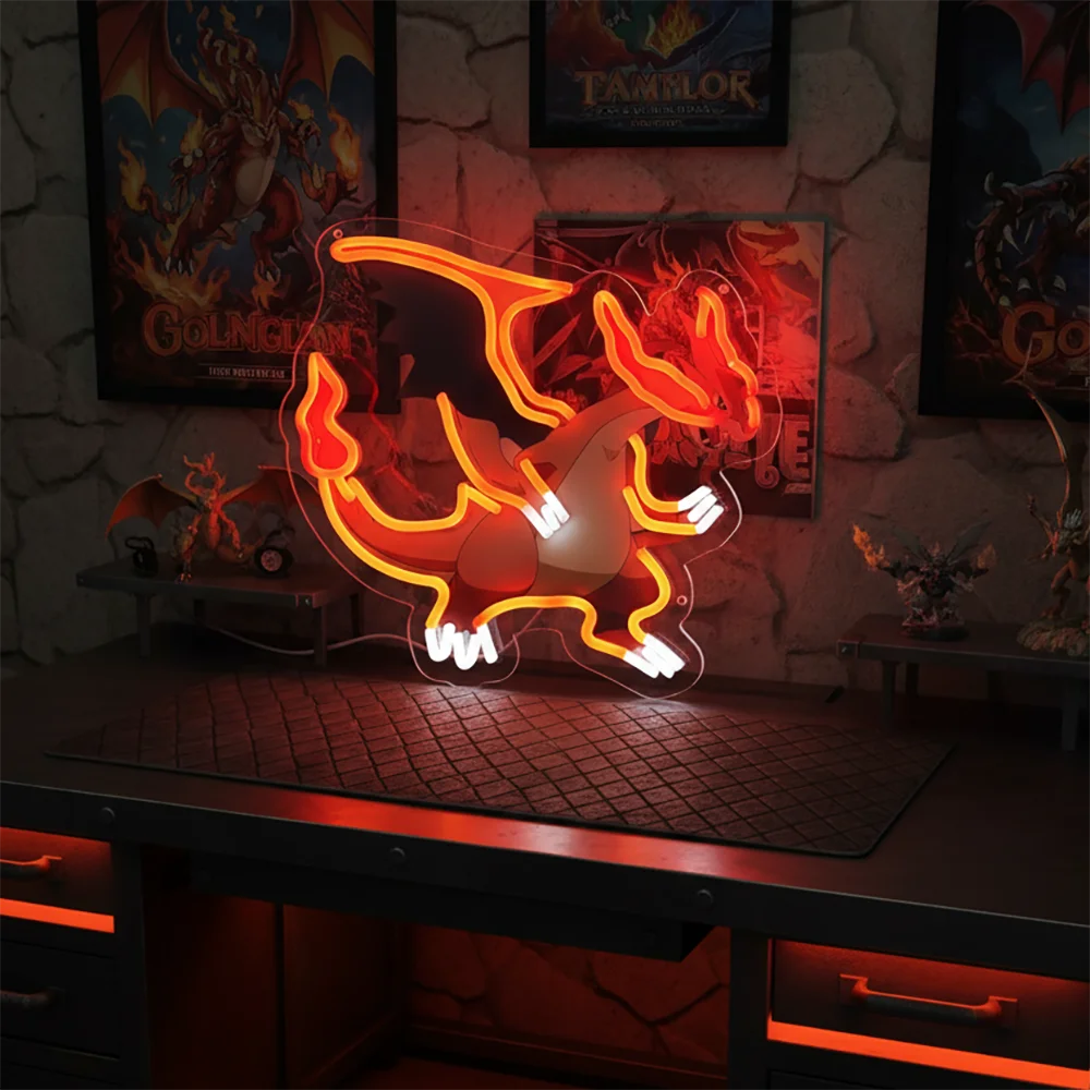 Anime Pirate-Inspired Acrylic Neon LED Light | Custom Artwork Decor for Home, Bar, Party & Shop