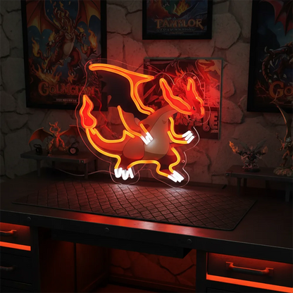 Anime Pirate-Inspired Acrylic Neon LED Light | Custom Artwork Decor for Home, Bar, Party & Shop