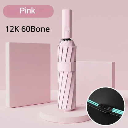 Paraguas Automático Cortavientos de 72 Huesos – Paraguas Grande Plegable para Lluvia con Protección UV para Hombres y Mujeres, Paraguas Impermeable de Alta Resistencia para Exteriores