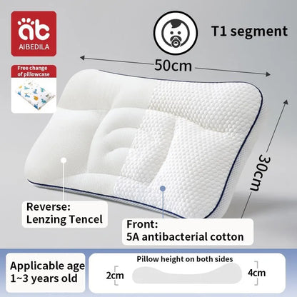 AIBEDILA Almohada ortopédica para cuello de bebé – Suave almohada de viaje para la cabeza del recién nacido para bebés, guardería y ropa de cama