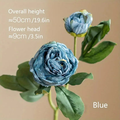Bouquet de pivoines artificielles – Composition florale artificielle pour la décoration de la maison, du salon et de la table