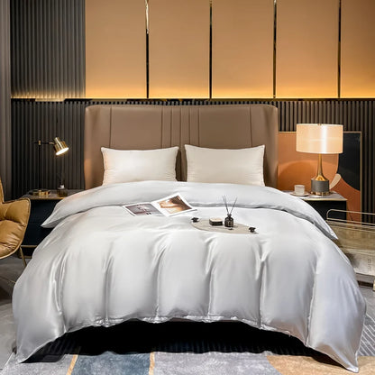 Natural Mulberry Silk Duvet Cover – Soft Luxury Comforter Cover for Single, Double, Queen & King Beds