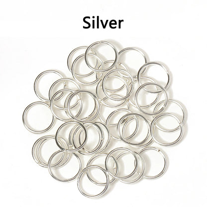 200-Piece Open Jump Rings Connectors Set – Metal Split Rings for DIY Necklaces, Bracelets, Earrings, Pendants & Jewelry Making Crafts