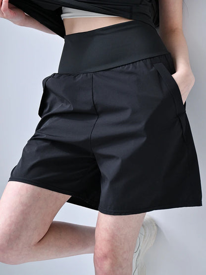 2025 Women's High-Waist A-Line Capri Shorts – Loose-Fit Wide-Leg Summer Casual Pants, Lightweight Comfortable Women's Bottoms