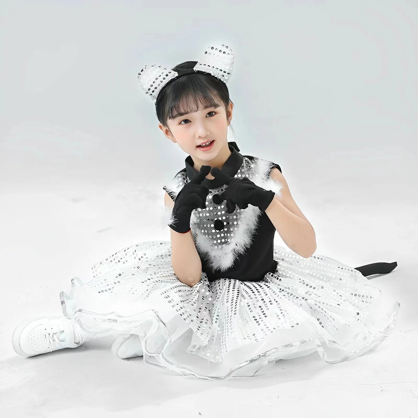 Cute Cat Cosplay Costume for Kids – Cat Girl & Cat Boy Animal Outfit for Children, Halloween Dance, Party & Dress-Up