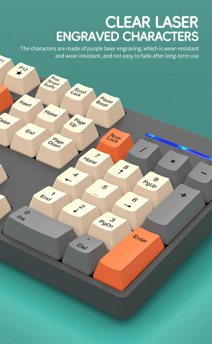 Combinación de teclado y ratón inalámbricos para juegos Shipadoo - Teclado y ratón recargables de 2.4GHz para PC, portátil y oficina