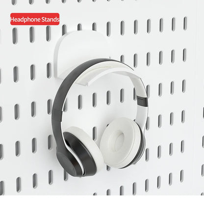 Kit de organización modular de pared con tablero perforado (Pegboard) para bricolaje – Paneles de almacenamiento colgantes sin taladro para cuartos de manualidades, oficina y organización del hogar