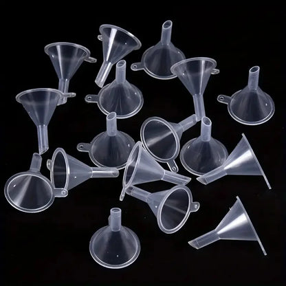 Lot de Mini Entonnoirs 5/10/20/30 pièces – Petits Entonnoirs de Transfert en Plastique pour Parfum, Huiles Essentielles, Épices, Poudre, Art du Sable, Bouteilles de Laboratoire & Projets de Bricolage