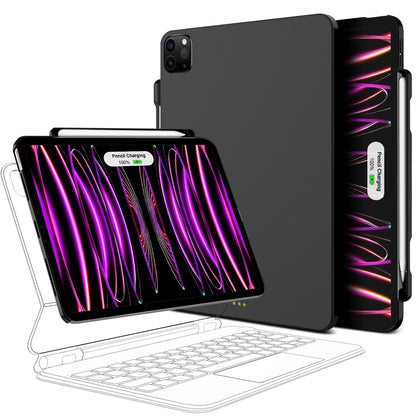 Funda magnética para iPad GOOJODOQ con soporte para lápiz – Compatible con Magic Keyboard para iPad Pro 11/13 M4 (2024), iPad Air 6 y Air 4/5