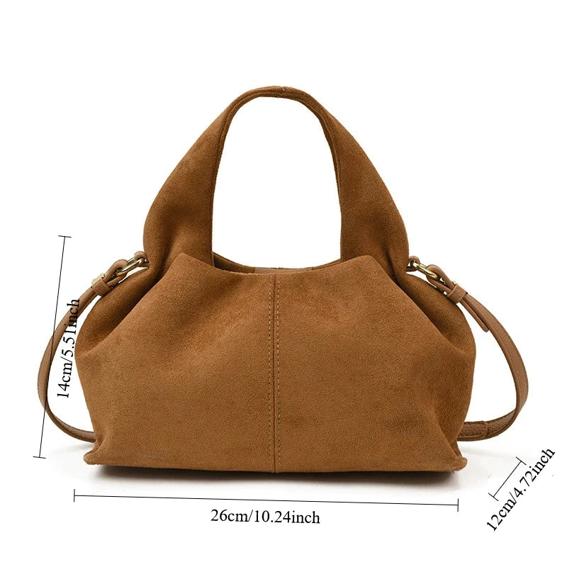 Sac à main bouffant français – Sac à bandoulière givré tendance avec fermoir magnétique, sac à main rétro en forme de nuage, sac à main tendance de style boîte à déjeuner pour femmes pour une utilisation décontractée et quotidienne