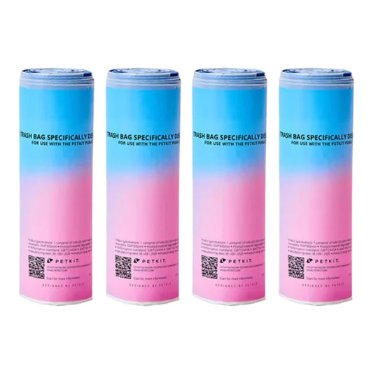 Bolsas de repuesto para excrementos PETKIT – Bolsas de basura para la recogida de residuos de las cajas de arena automáticas autolimpiables Pura X y Pura Max, suministros para la eliminación de residuos de gatos y accesorios de limpieza para mascotas