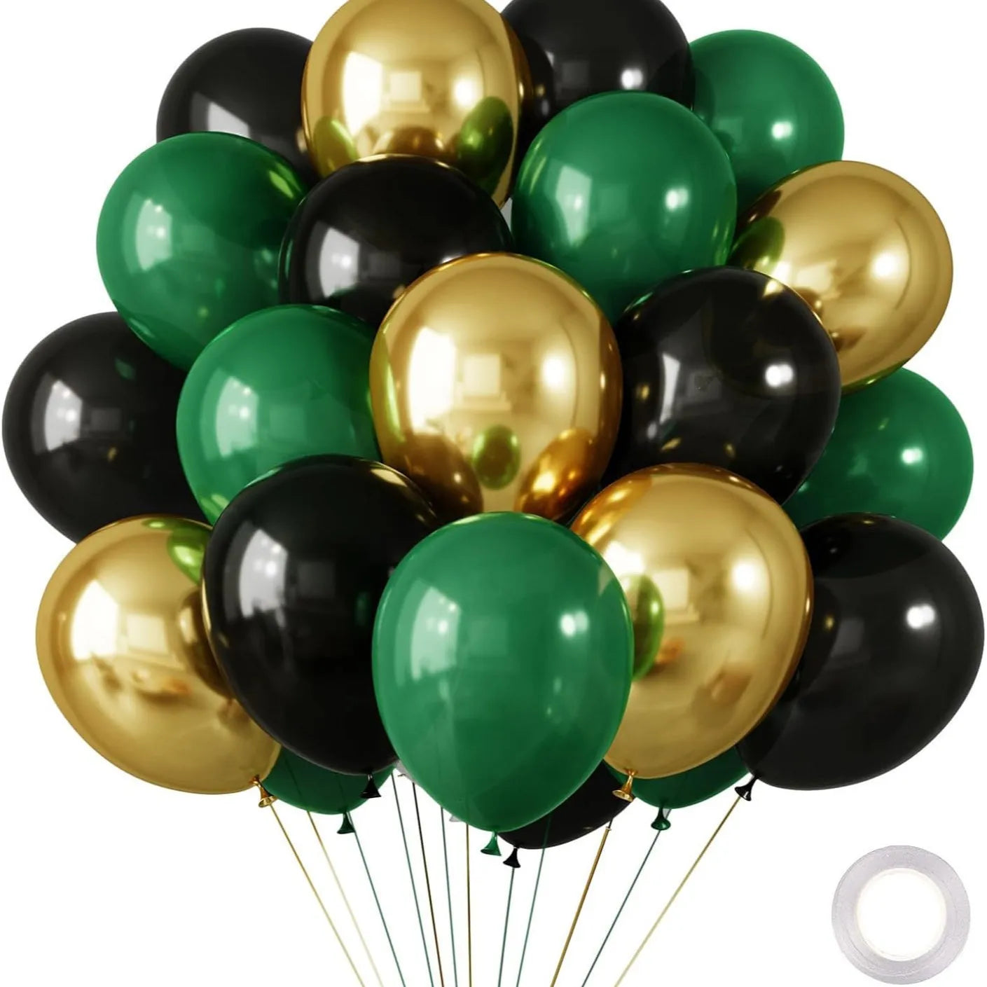 30 Globos de Látex Cromados – Globos de Helio Metálicos Blancos, Rosas y Azules para Decoración de Bodas, Cumpleaños, Baby Showers y Fiestas