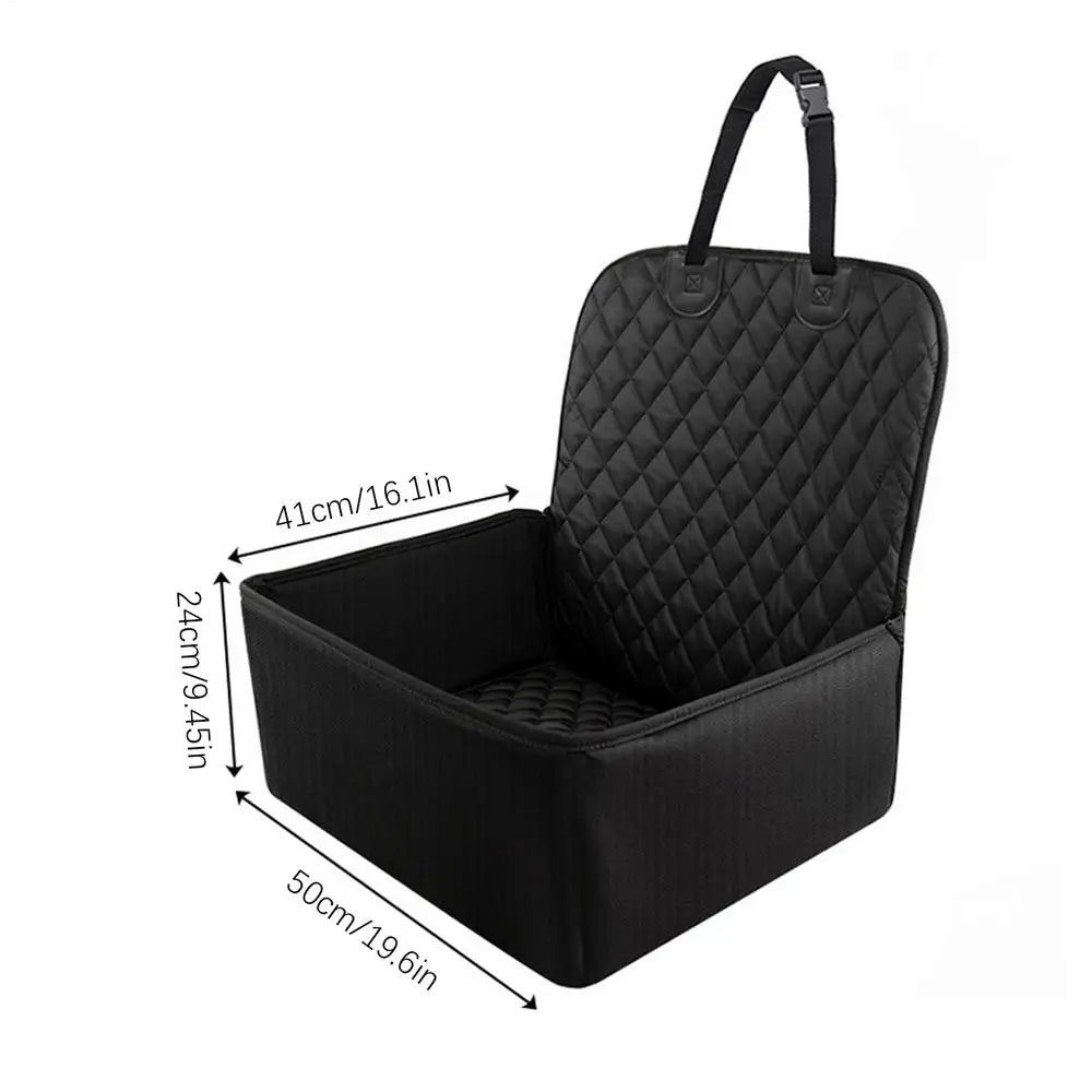 Siège rehausseur de voiture pour chien pour siège avant avec poches de rangement Siège de voyage pour animaux de compagnie pour chiens de petite et moyenne taille
