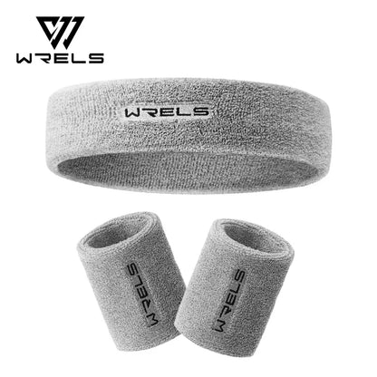 WRELS Sports Sweatband – Moisture-Wicking Cotton Terry Cloth Headband for Tennis, Basketball, Running & Gym