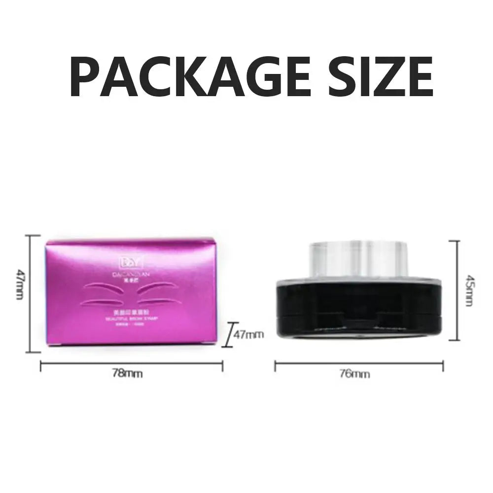 Kit de sello de cejas – Paleta de polvo y herramienta de maquillaje con tinte de cejas para cejas de forma perfecta